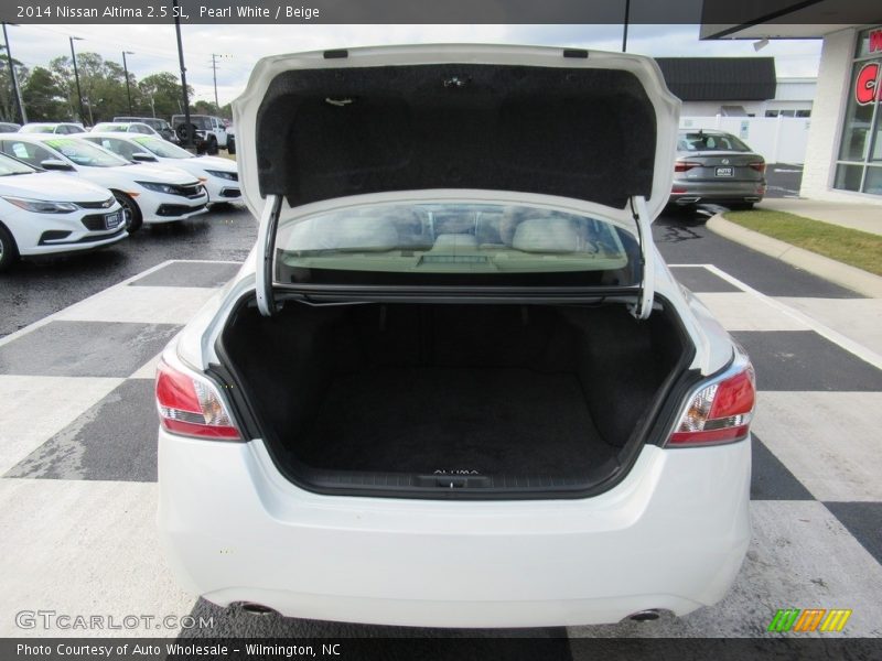 Pearl White / Beige 2014 Nissan Altima 2.5 SL