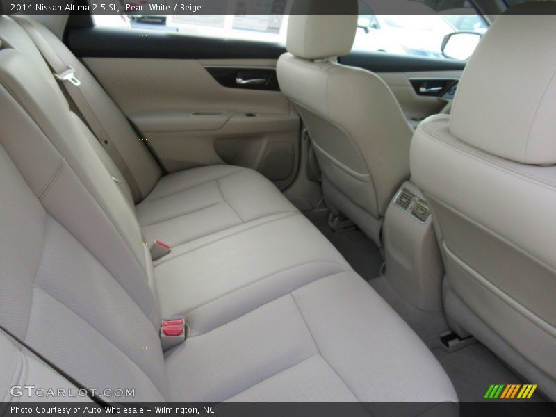 Pearl White / Beige 2014 Nissan Altima 2.5 SL