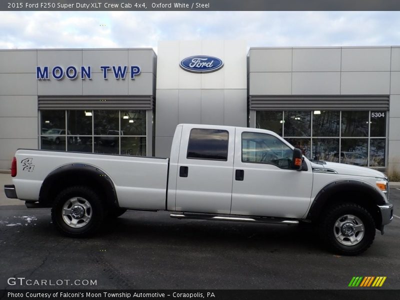 Oxford White / Steel 2015 Ford F250 Super Duty XLT Crew Cab 4x4