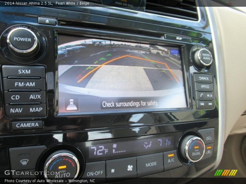 Pearl White / Beige 2014 Nissan Altima 2.5 SL