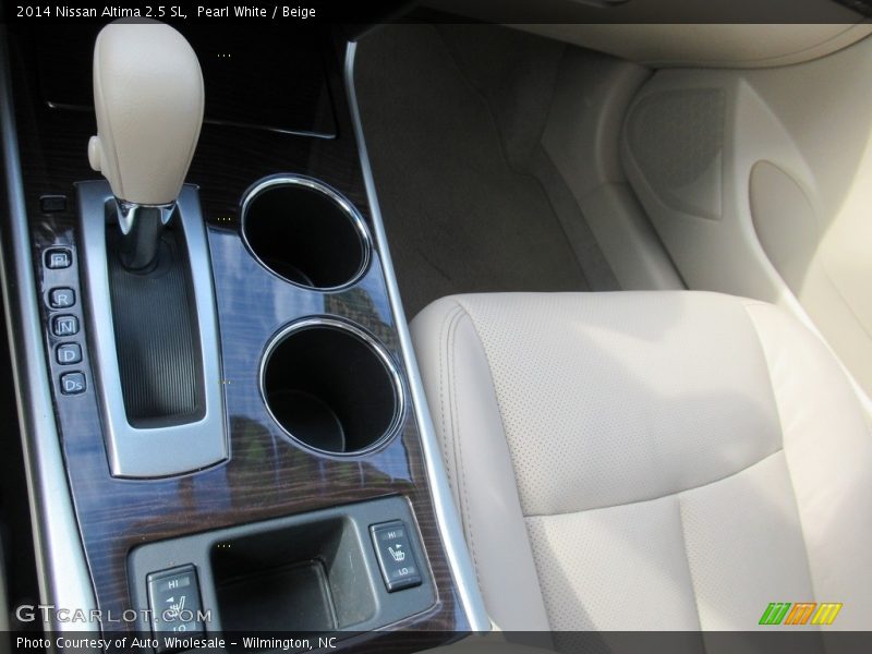 Pearl White / Beige 2014 Nissan Altima 2.5 SL