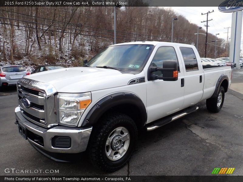 Oxford White / Steel 2015 Ford F250 Super Duty XLT Crew Cab 4x4