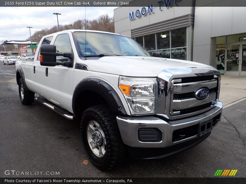 Oxford White / Steel 2015 Ford F250 Super Duty XLT Crew Cab 4x4