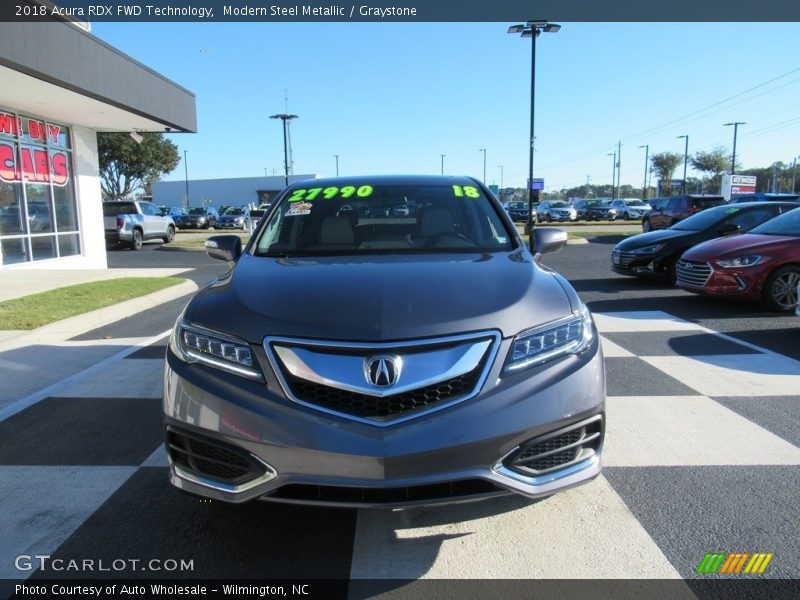 Modern Steel Metallic / Graystone 2018 Acura RDX FWD Technology
