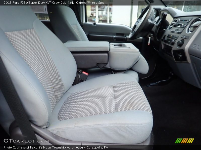 Oxford White / Steel 2015 Ford F250 Super Duty XLT Crew Cab 4x4
