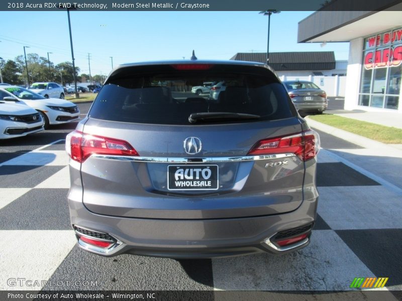 Modern Steel Metallic / Graystone 2018 Acura RDX FWD Technology