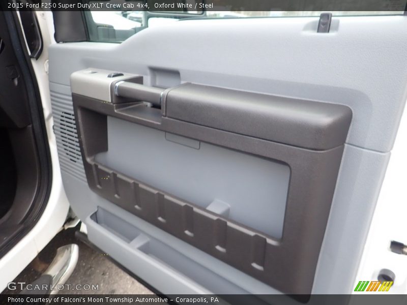 Oxford White / Steel 2015 Ford F250 Super Duty XLT Crew Cab 4x4
