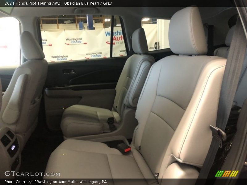 Obsidian Blue Pearl / Gray 2021 Honda Pilot Touring AWD