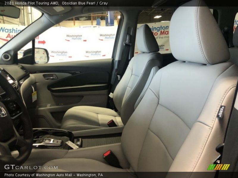 Obsidian Blue Pearl / Gray 2021 Honda Pilot Touring AWD