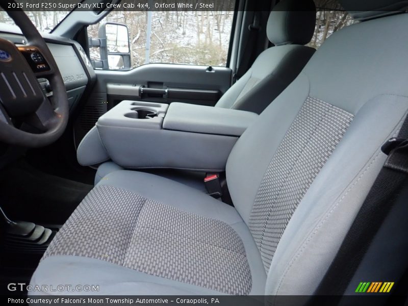 Oxford White / Steel 2015 Ford F250 Super Duty XLT Crew Cab 4x4