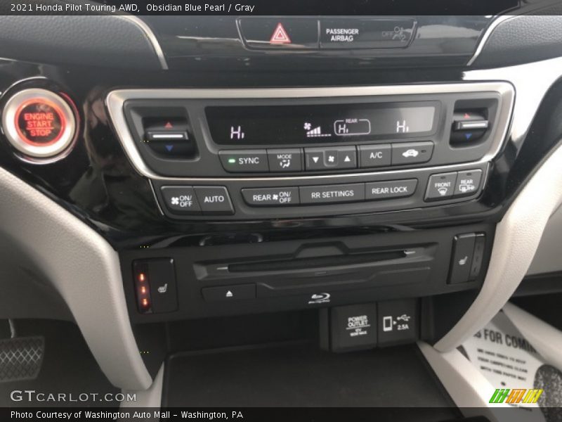 Obsidian Blue Pearl / Gray 2021 Honda Pilot Touring AWD