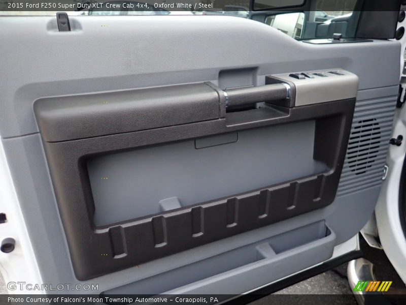 Oxford White / Steel 2015 Ford F250 Super Duty XLT Crew Cab 4x4