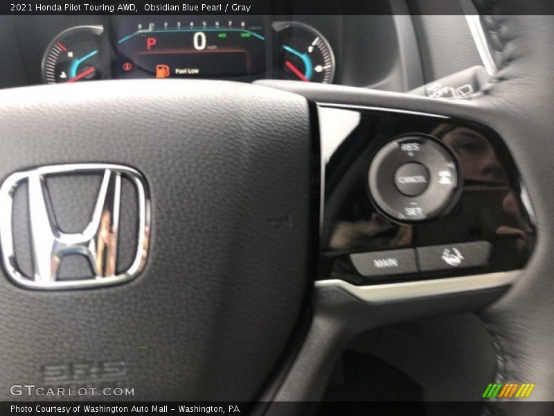 Obsidian Blue Pearl / Gray 2021 Honda Pilot Touring AWD