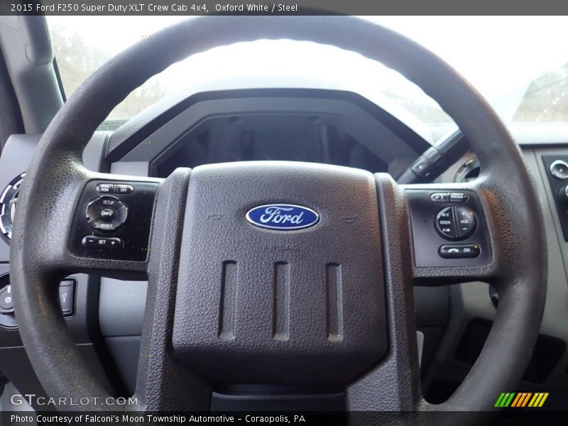 Oxford White / Steel 2015 Ford F250 Super Duty XLT Crew Cab 4x4