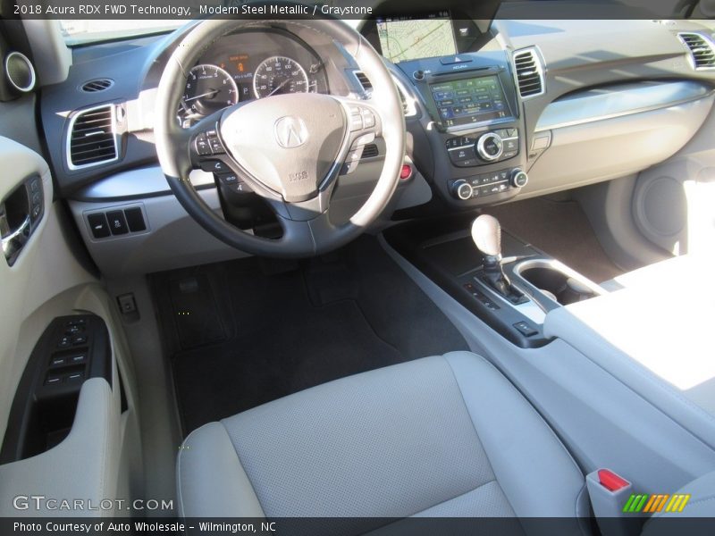 Modern Steel Metallic / Graystone 2018 Acura RDX FWD Technology