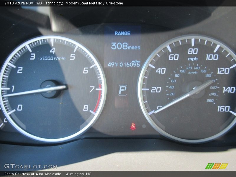 Modern Steel Metallic / Graystone 2018 Acura RDX FWD Technology