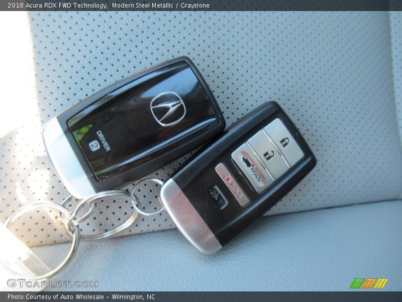 Modern Steel Metallic / Graystone 2018 Acura RDX FWD Technology