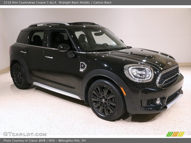 Midnight Black Metallic / Carbon Black 2018 Mini Countryman Cooper S ALL4