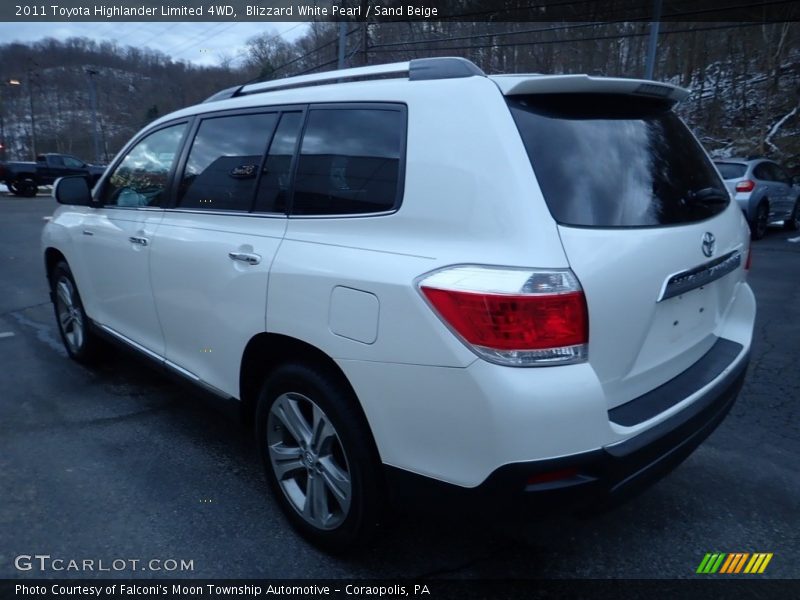 Blizzard White Pearl / Sand Beige 2011 Toyota Highlander Limited 4WD