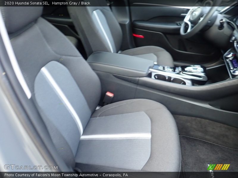 Hampton Gray / Black 2020 Hyundai Sonata SEL