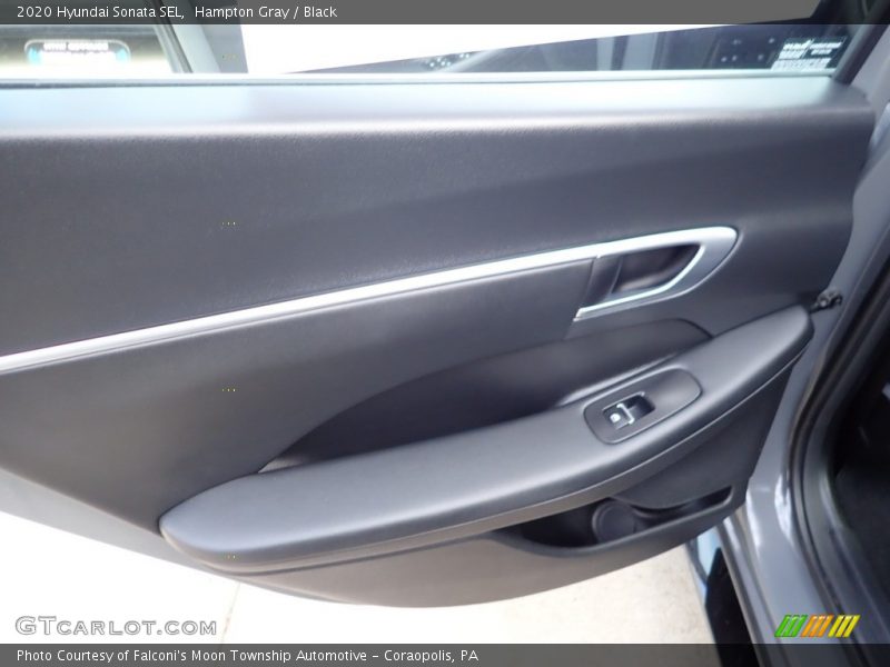 Hampton Gray / Black 2020 Hyundai Sonata SEL