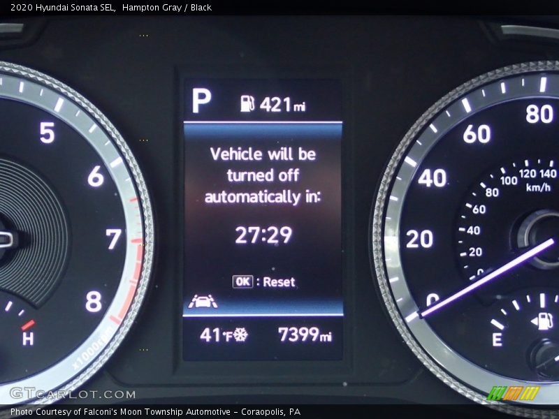Hampton Gray / Black 2020 Hyundai Sonata SEL