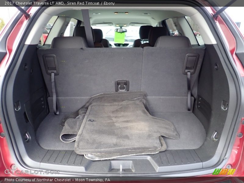 Siren Red Tintcoat / Ebony 2017 Chevrolet Traverse LT AWD