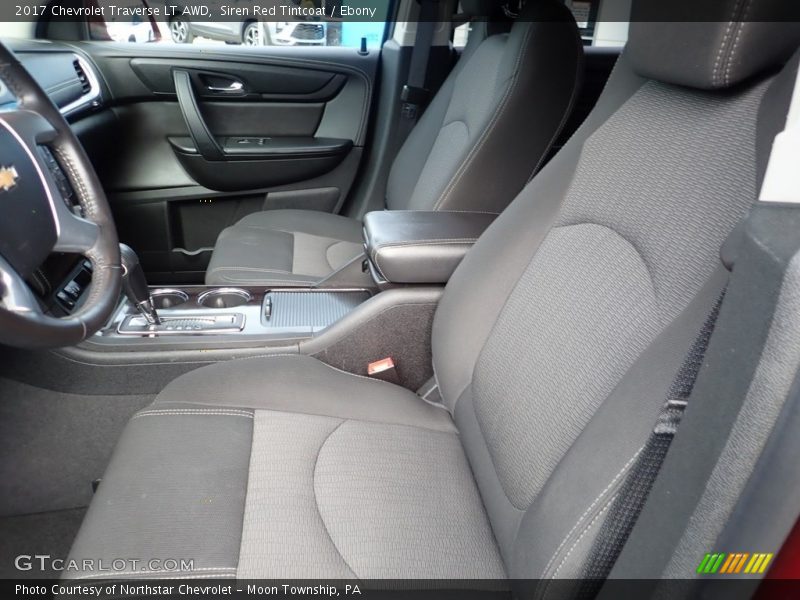 Siren Red Tintcoat / Ebony 2017 Chevrolet Traverse LT AWD