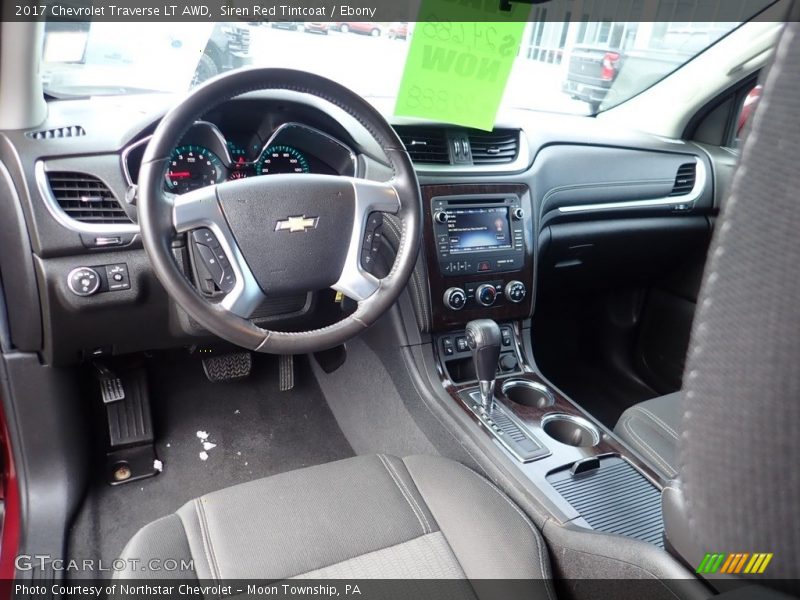 Siren Red Tintcoat / Ebony 2017 Chevrolet Traverse LT AWD