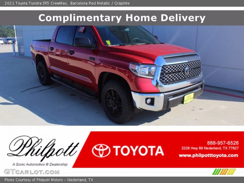 Barcelona Red Metallic / Graphite 2021 Toyota Tundra SR5 CrewMax