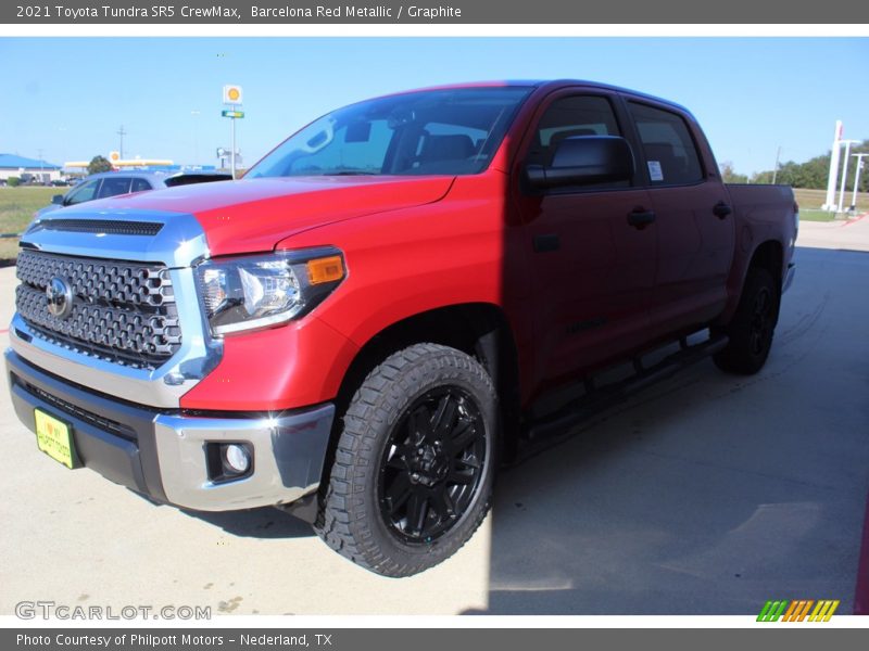 Barcelona Red Metallic / Graphite 2021 Toyota Tundra SR5 CrewMax