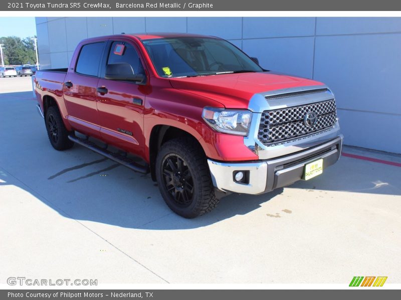 Barcelona Red Metallic / Graphite 2021 Toyota Tundra SR5 CrewMax