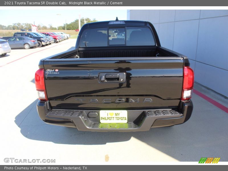 Midnight Black Metallic / Cement 2021 Toyota Tacoma SR Double Cab