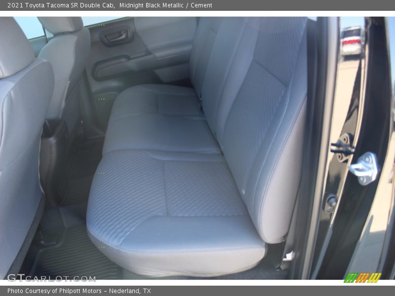 Midnight Black Metallic / Cement 2021 Toyota Tacoma SR Double Cab