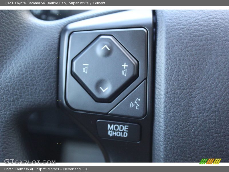 Super White / Cement 2021 Toyota Tacoma SR Double Cab
