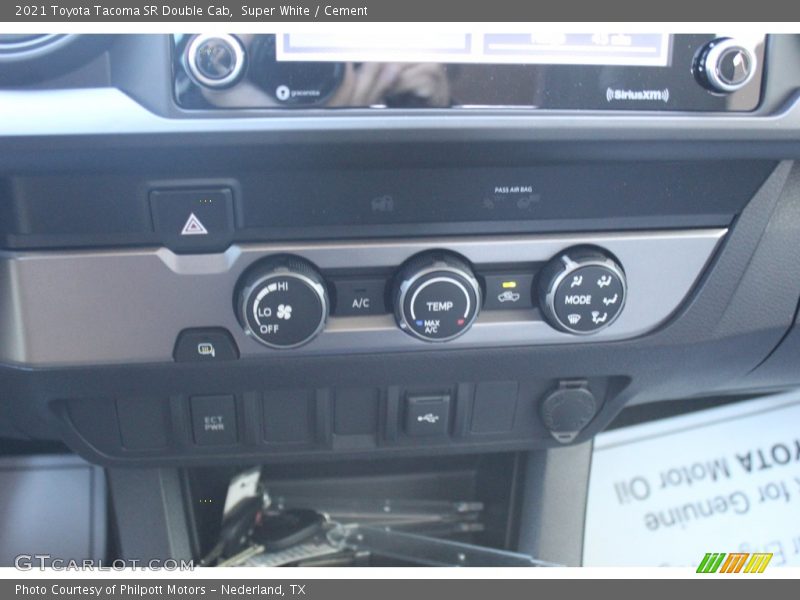Super White / Cement 2021 Toyota Tacoma SR Double Cab