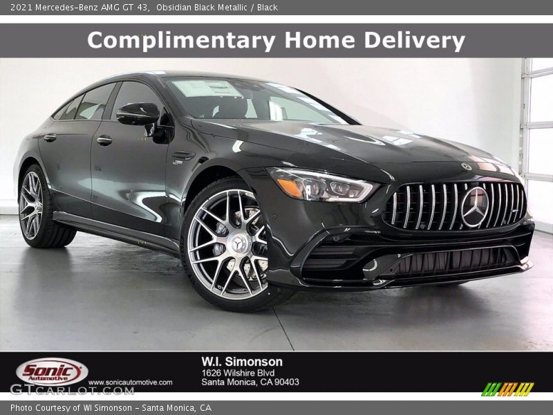 Obsidian Black Metallic / Black 2021 Mercedes-Benz AMG GT 43