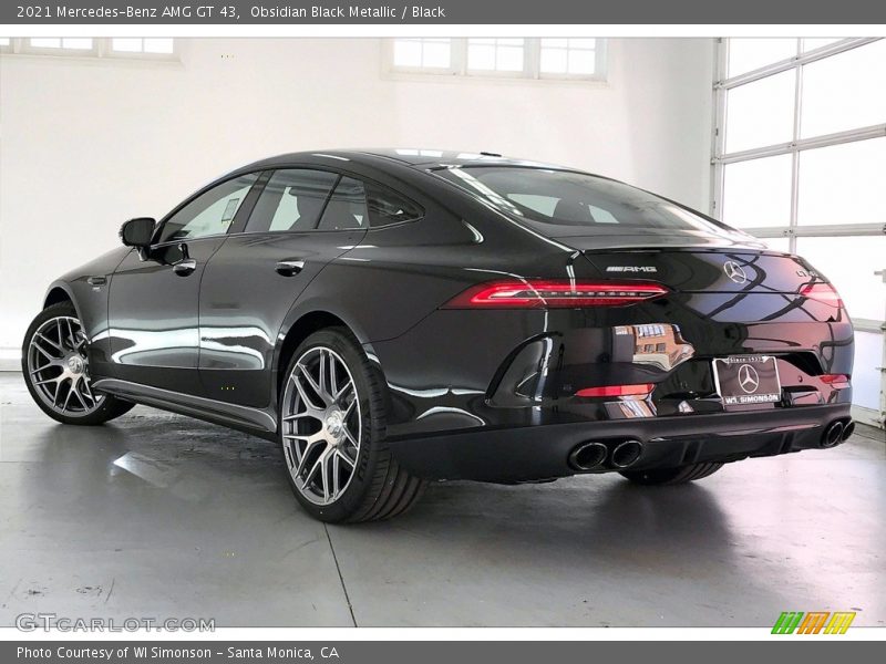 Obsidian Black Metallic / Black 2021 Mercedes-Benz AMG GT 43