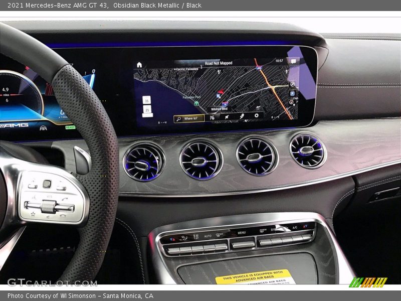 Obsidian Black Metallic / Black 2021 Mercedes-Benz AMG GT 43