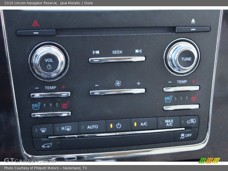 Controls of 2016 Navigator Reserve