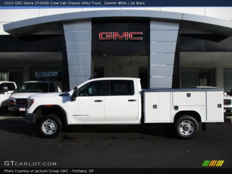 Summit White / Jet Black 2020 GMC Sierra 2500HD Crew Cab Chassis Utility Truck