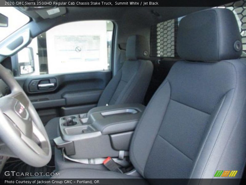 Summit White / Jet Black 2020 GMC Sierra 3500HD Regular Cab Chassis Stake Truck