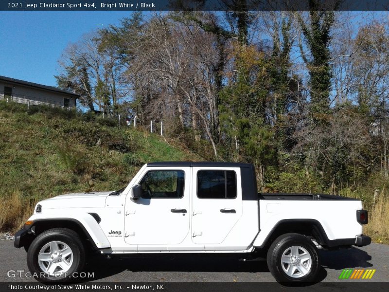 Bright White / Black 2021 Jeep Gladiator Sport 4x4