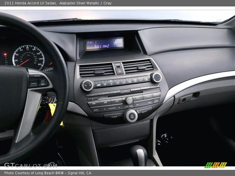 Alabaster Silver Metallic / Gray 2011 Honda Accord LX Sedan