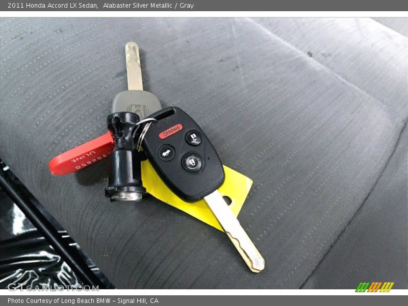 Alabaster Silver Metallic / Gray 2011 Honda Accord LX Sedan