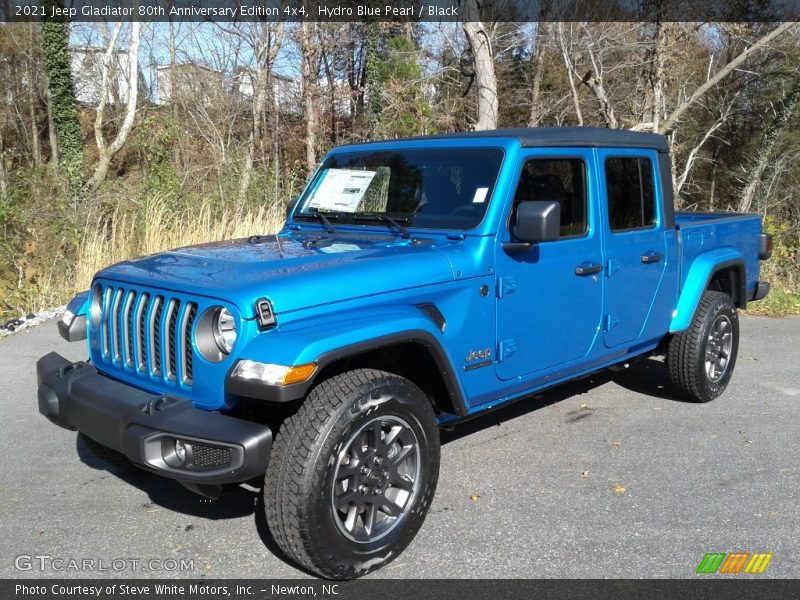 Hydro Blue Pearl / Black 2021 Jeep Gladiator 80th Anniversary Edition 4x4