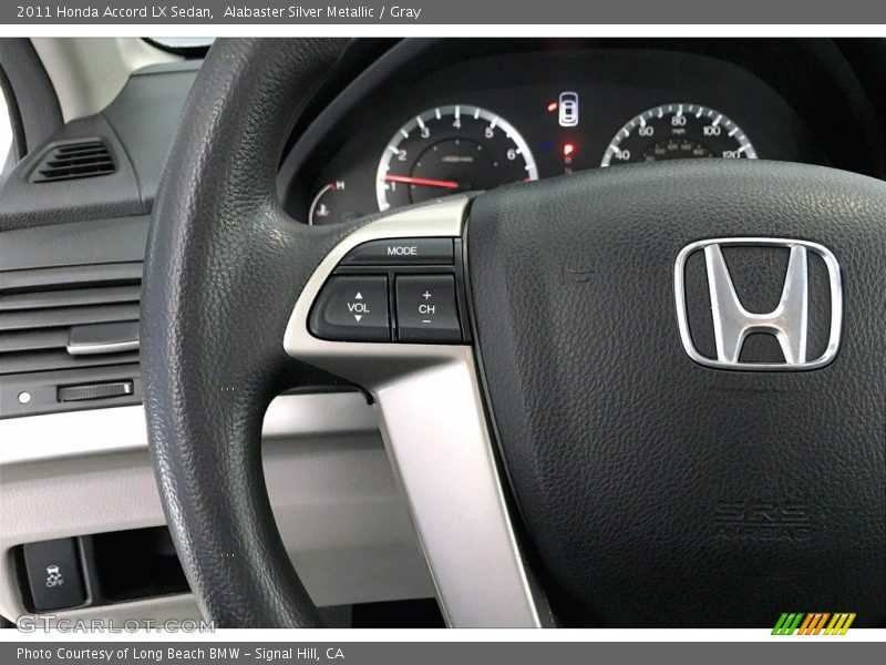 Alabaster Silver Metallic / Gray 2011 Honda Accord LX Sedan