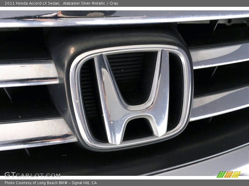 Alabaster Silver Metallic / Gray 2011 Honda Accord LX Sedan