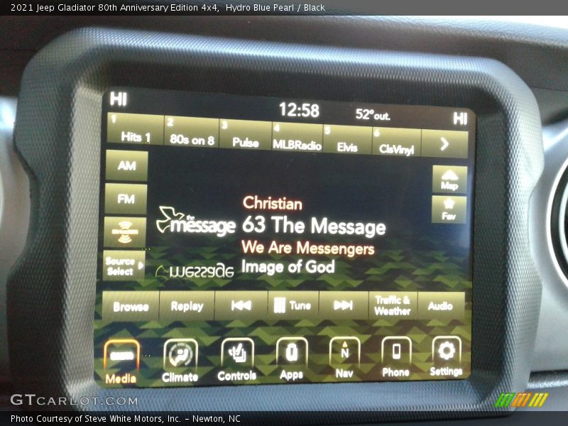 Hydro Blue Pearl / Black 2021 Jeep Gladiator 80th Anniversary Edition 4x4