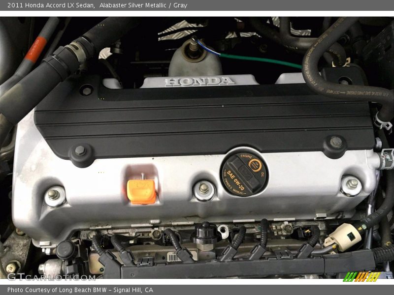 Alabaster Silver Metallic / Gray 2011 Honda Accord LX Sedan